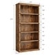 preview thumbnail 23 of 24, 71" Tall Book Case Wooden 5 Shelf Bookcase