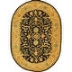 preview thumbnail 90 of 96, SAFAVIEH Handmade Antiquity Izora Traditional Oriental Wool Rug 7'6" x 9'6" Oval - Black - Oval