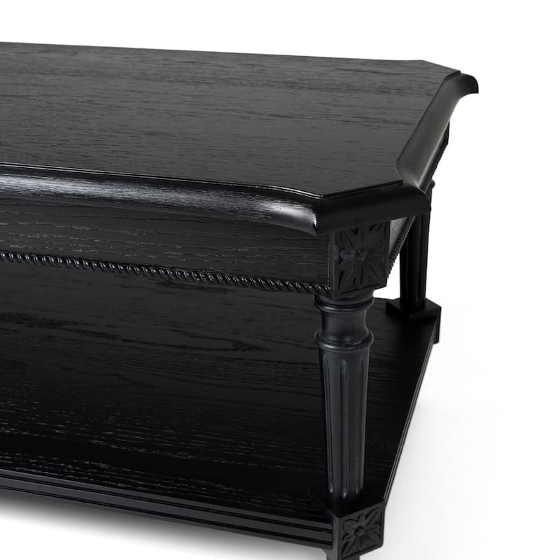 Maven Lane Pullman Traditional Rectangular Wooden Coffee Table