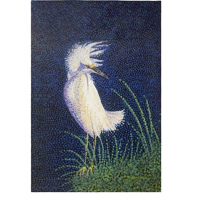 Windy Egret Guest Towel - 20x20