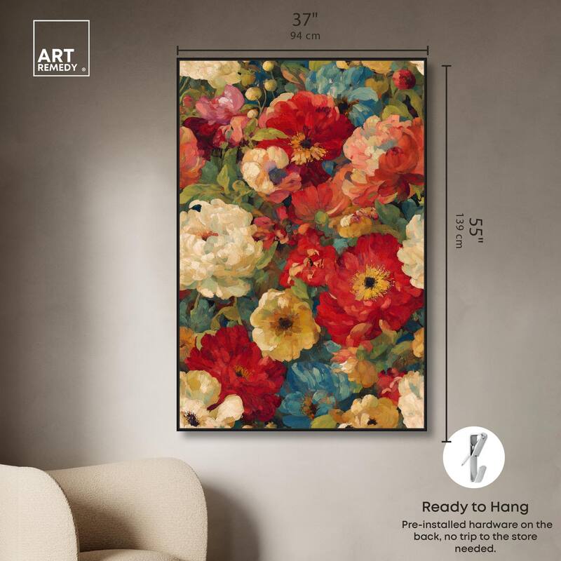 Garden Tapestries II Canvas by Art Remedy