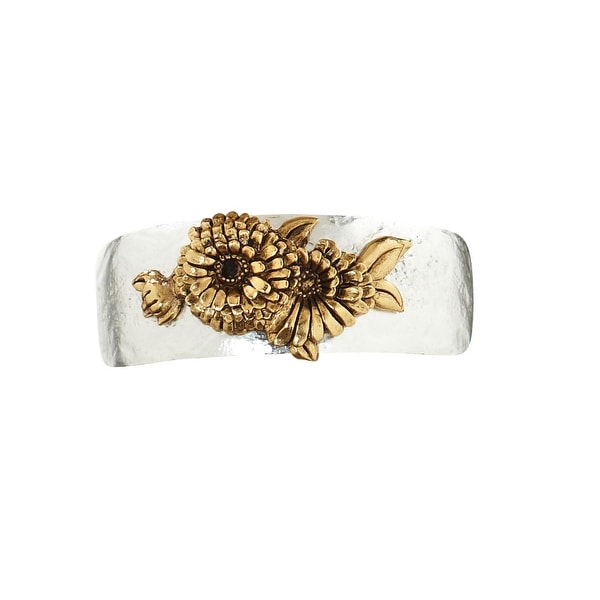 Women S Birth Month Flower Pewter Cuff Bracelet October On Women X27 S Birth Month Flower Pewter Cuff Bracelet October