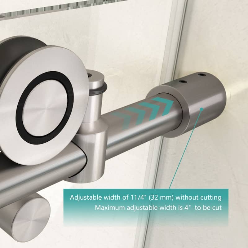i-Homare 55 - 59 in.W x 60 in.H Tub Sliding Shower Door with Soft Closing System