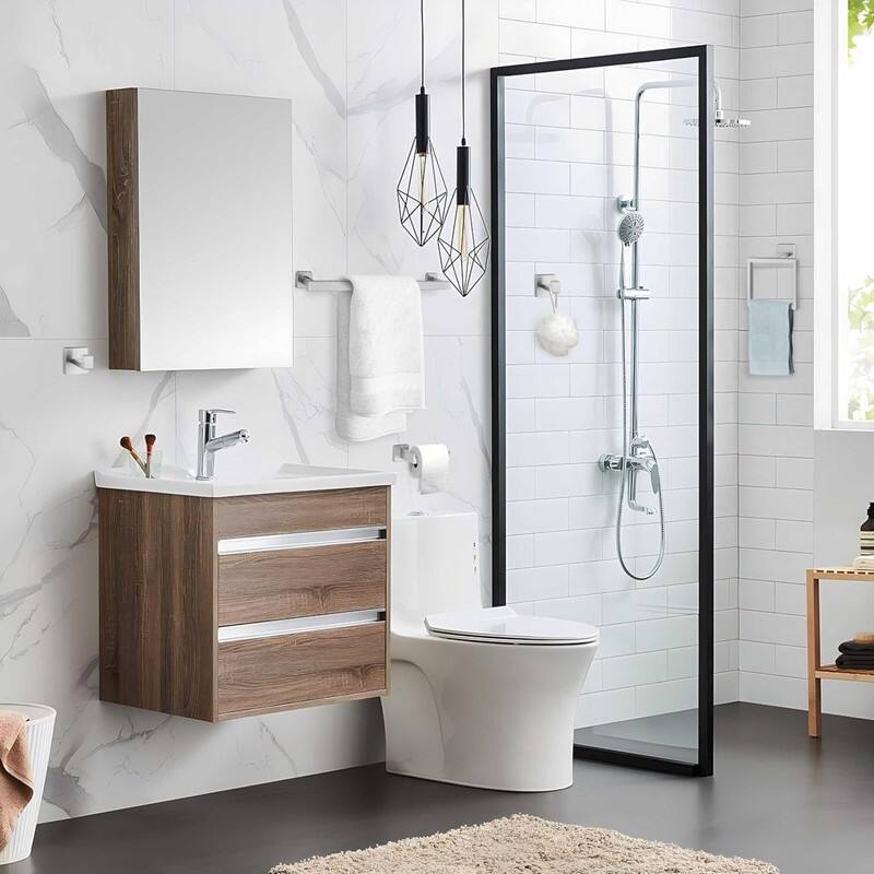 5-Piece Bathroom Accessories Set, 16 Inch Bathroom Hardware Towel Bar Set for Wall-Mounted Bathroom