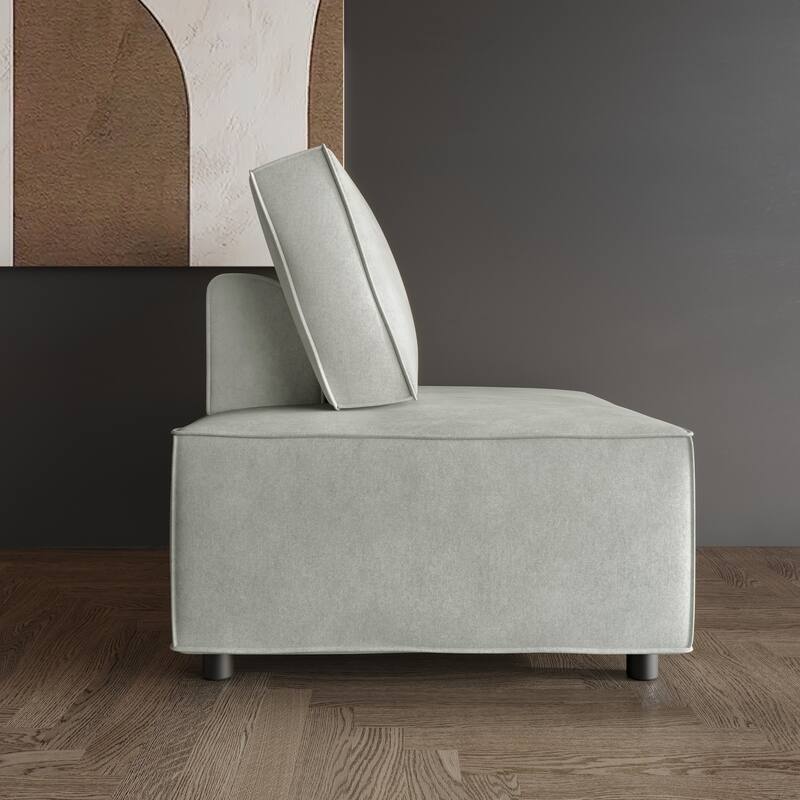 Clayfell Fandy Velvet Square Accent Chair