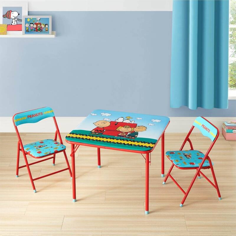 Peanuts 3 Piece Kids Activity Table and Chair Set