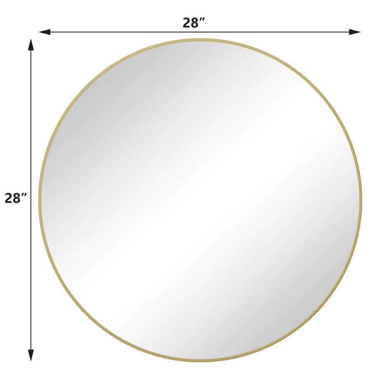 Round Framed Wall-Mounted Anti-fog Mirror
