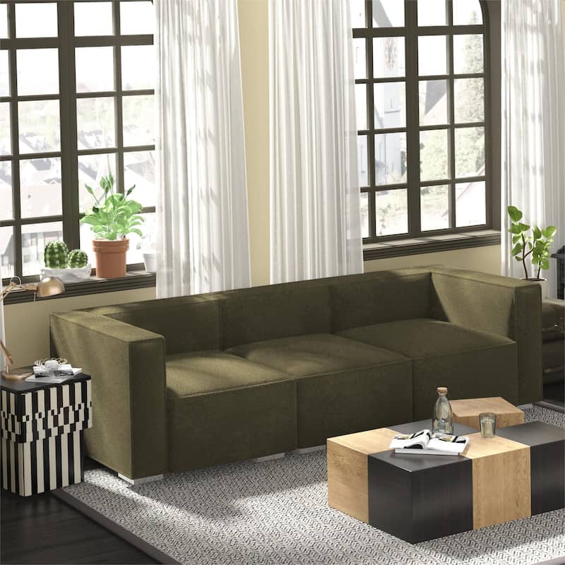 Wayna 3-seater sofa, sofa with solid wood frame, Living Room Sofa - 31.5"*97"*7"