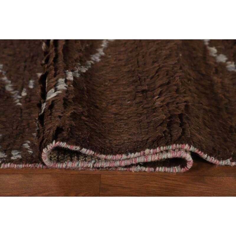 Moroccan Oriental Area Rug Handmade Wool Carpet - 8'2" x 10'7"