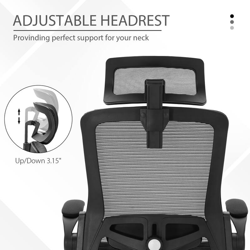 Ergonomic Mesh Office Desk Chair with High Back, 360° Swivel Executive Computer Chair