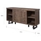 preview thumbnail 4 of 4, Alpine Furniture Prairie Sideboard with Wine Holder - Natural/Black