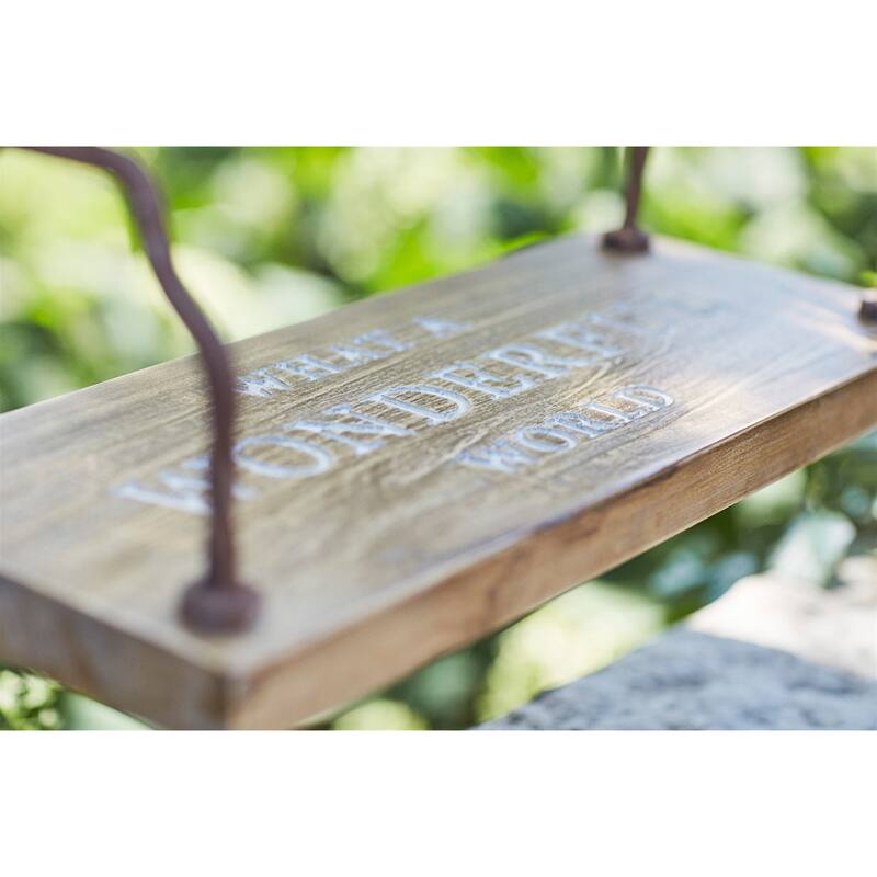 Wonderful World Swing (Rope Not Included) - 23.5 x 9.5 x 10