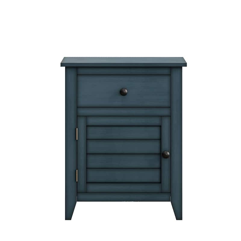 Transitional Nightstand with Storage Drawer