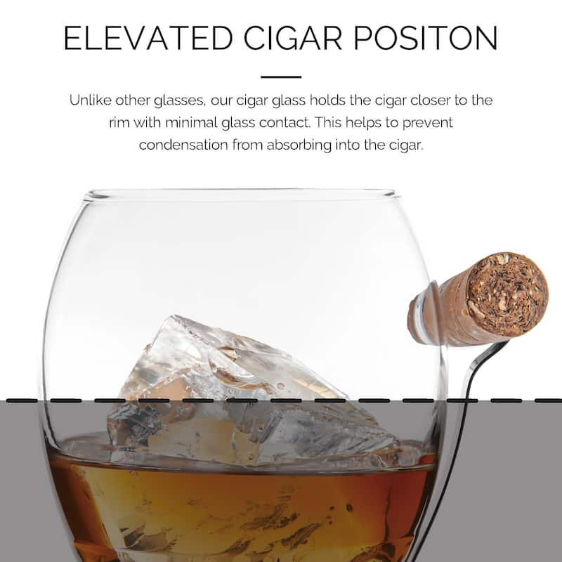Final Touch Whiskey Cigar Glass - 14.5 oz