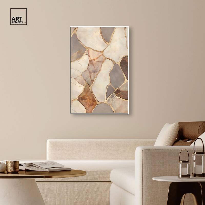 Textured Earthy Tones III Canvas by Art Remedy