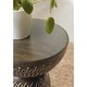 preview thumbnail 4 of 4, Signature Design by Ashley Hadcher Brown/Cream Accent Table - 14.13"W x 14.13"D x 24.38"H