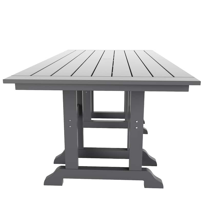 Polytrends Laguna Hdpe All Weather Outdoor Patio 71" Rectangular Dining Table