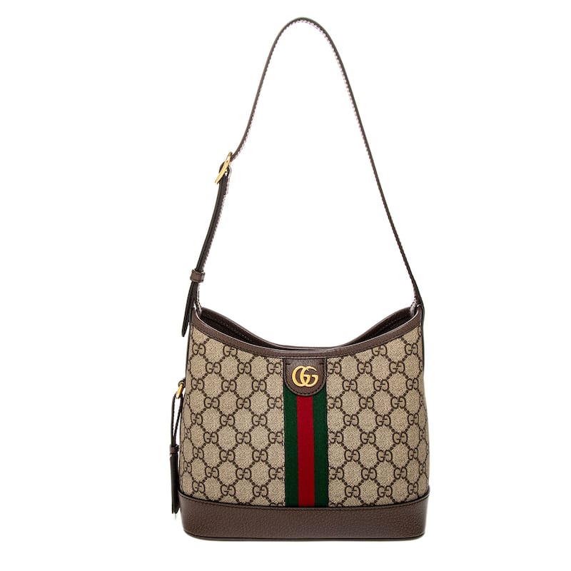 Gucci Ophidia GG Small Shoulder Bag - Beige