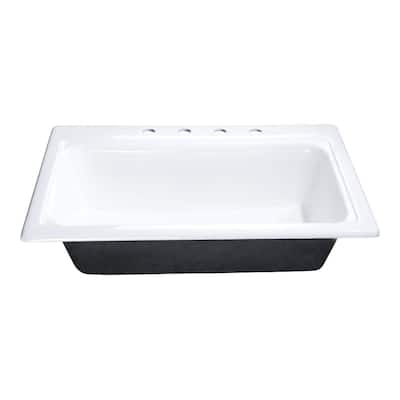 Kingston Brass GT332294 Towne 33" Undermount Single Basin Cast Iron
