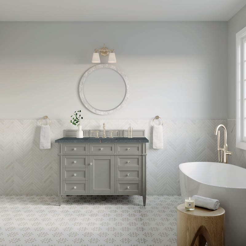James Martin Vanities 650-V48-3PBL Brittany 48" Single Basin Poplar