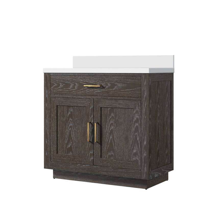 Abbey Bath Vanity with Quartz Top and Sink