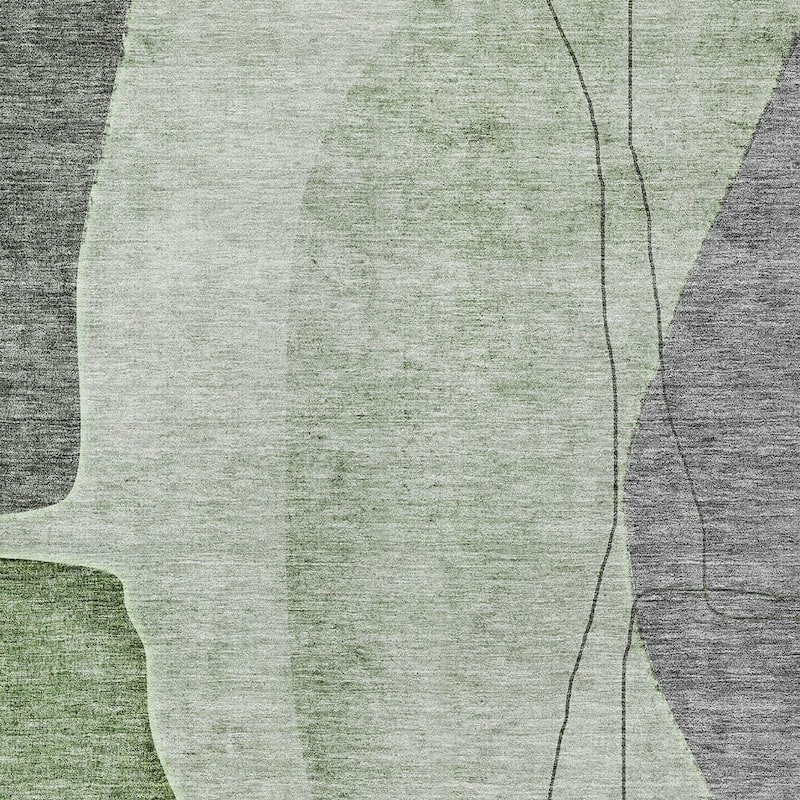 HomeRoots Abstract Transitional Rectangle Outdoor Rug