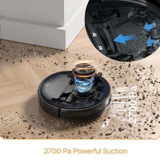 MAX 2700 PA Suction Robot Vacuum Cleaner and Mop with Smart Navigation, Wi-Fi Connected APP, Automatic Self-Charging