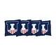 preview thumbnail 1 of 1, Illinois Fighting Illini Badge Blue Cornhole Bags All-Weather Resin Filled