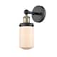Option Black Antique Brass / Matte White
