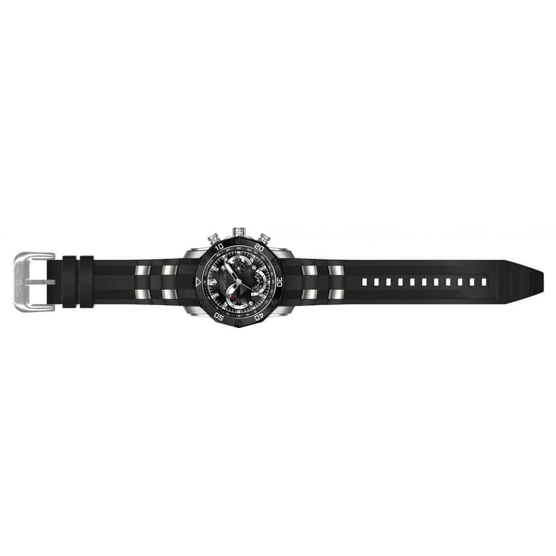 Invicta Men's 22797 'Pro Diver' Scuba Black and Silver Polyurethane and Stainless Steel Watch