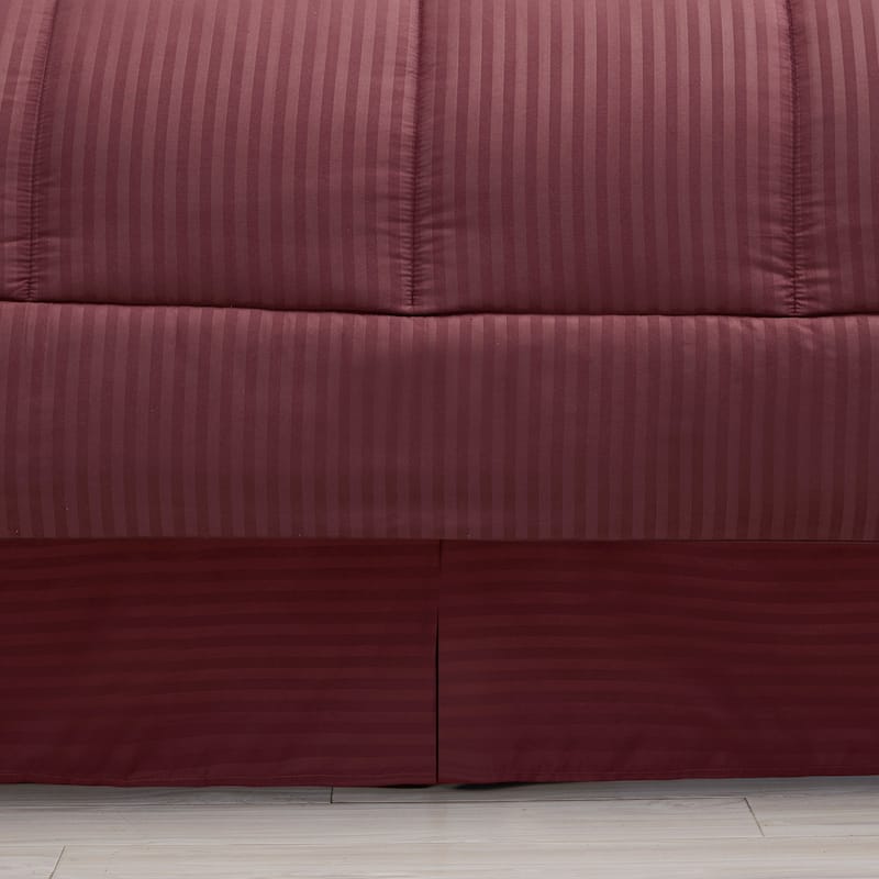 Soft Dobby 8-piece Striped Down Alternative Bed-in-a-Bag Set w/ Sheets