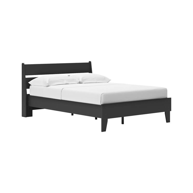 Signature Design by Ashley Socalle Black Panel Platform Bed