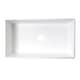 preview thumbnail 10 of 10, Highpoint Collection 33-inch Matte Stone Farmhouse Sink with Accessories