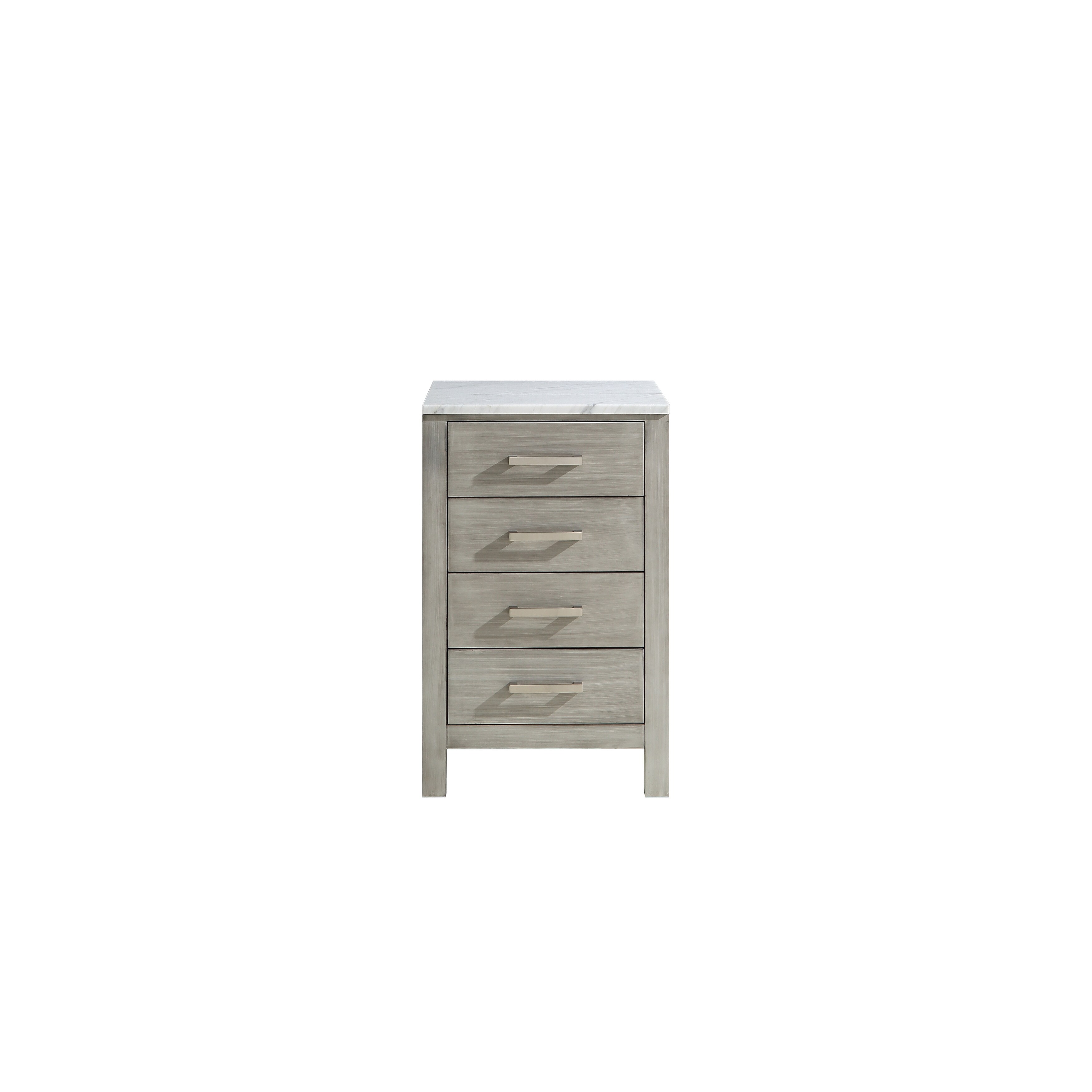 Shop Jacques 20 Side Cabinet White Carrara Marble Top Overstock 31288603