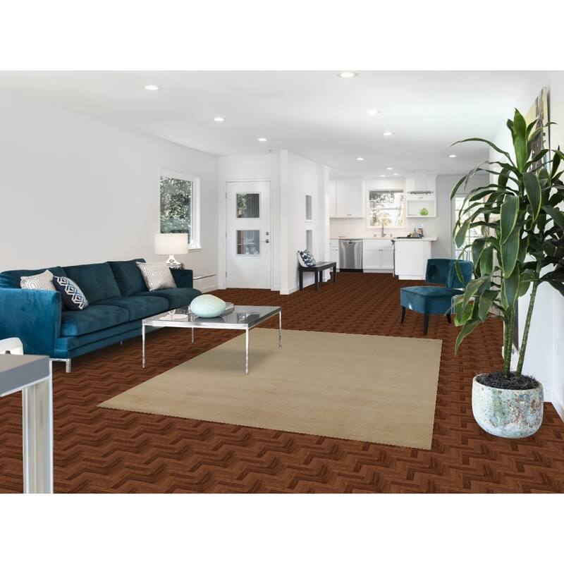 Solid Modern Gabbeh Oriental Area Rug Hand-Knotted Wool Carpet - 5'8"x 7'8"