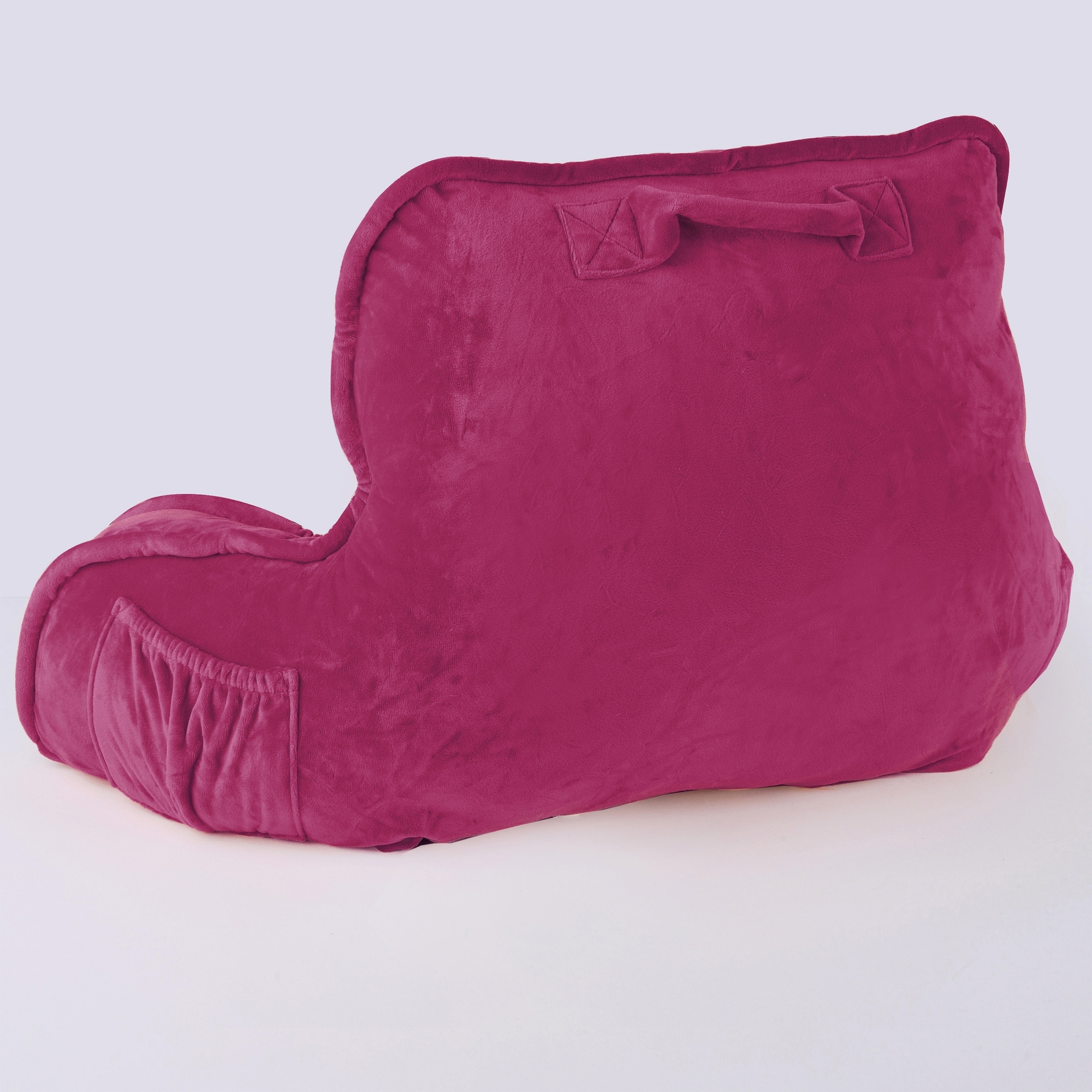 Klear Vu Velour Bed Rest Back Support Pillow with Pocket and Handle - On  Sale - Bed Bath & Beyond - 34074742