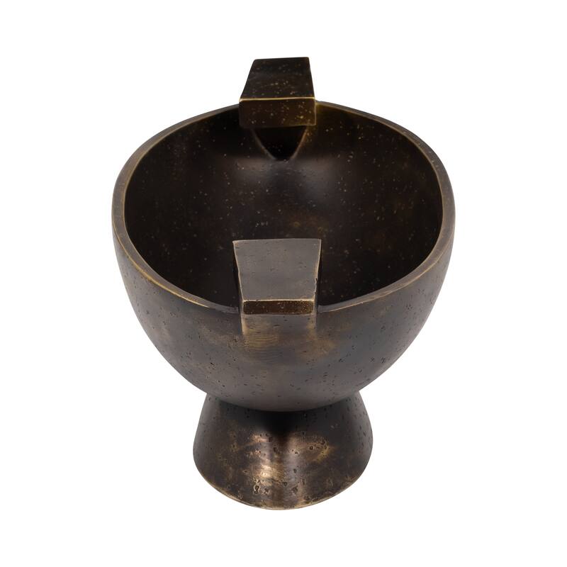 Sagebrook Home 20" Primia Decor Bowl, Bronze, 7"H - 20" x 9" x 7"