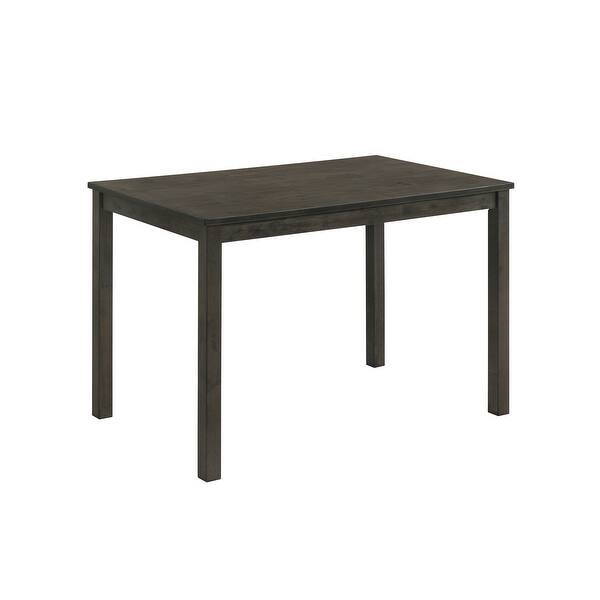 Contemporary Rectangular Dining Table With Dark Wood Finish - Bed Bath ...