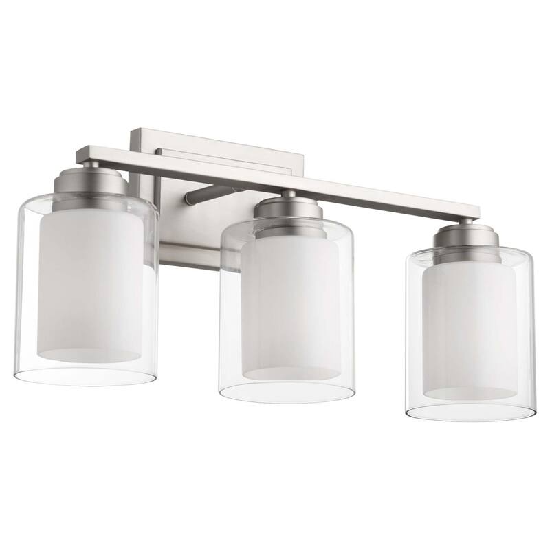 Quorum International 582-3 Fort Worth 3 Light 22" Wide Vanity Light - Satin Nickel