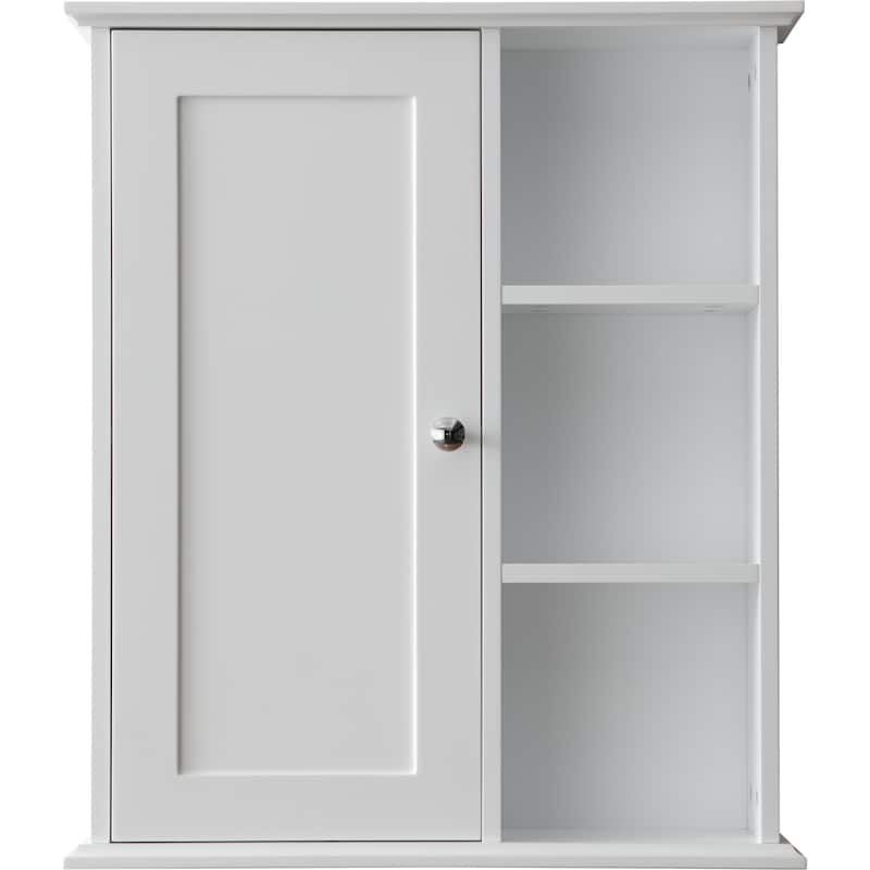 23.6" White Bathroom Wall Cabinet