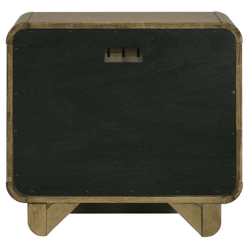 Tully Nutmeg 2-drawers Nightstand