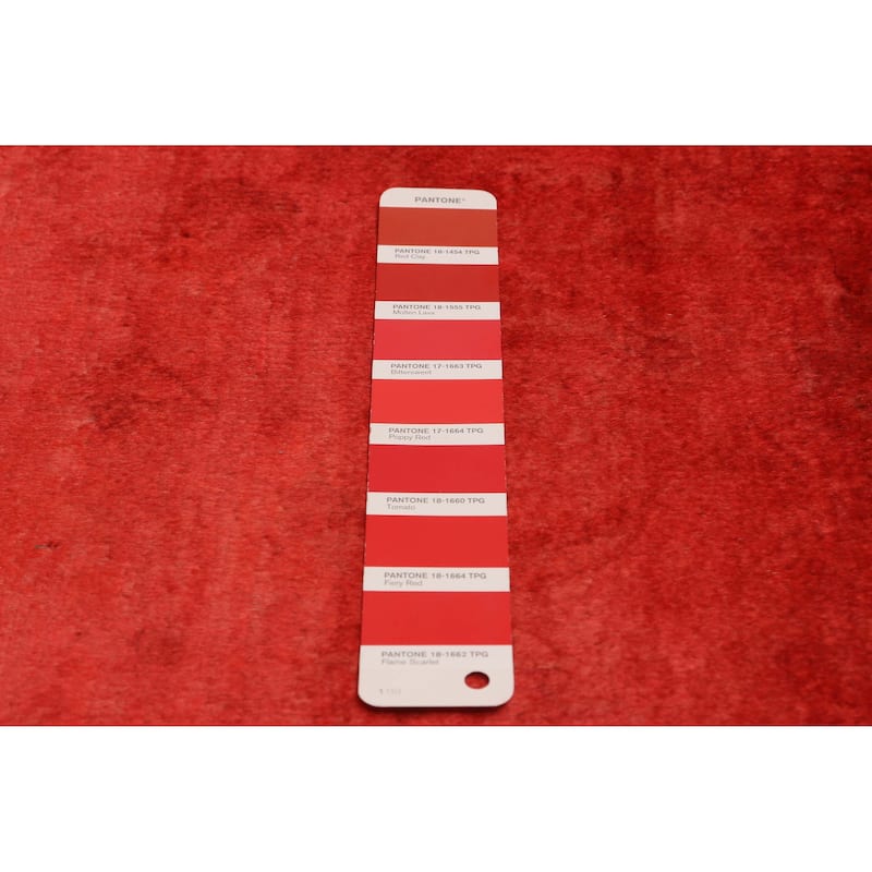 ECARPETGALLERY Hand-knotted Vibrance Light Red Wool Rug - 6'1 x 8'6