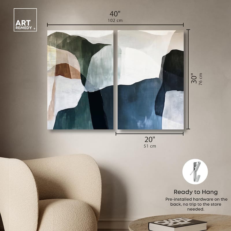 Deliberately Lucky Canvas Set of 2 by Art Remedy, Gallery Wrapped