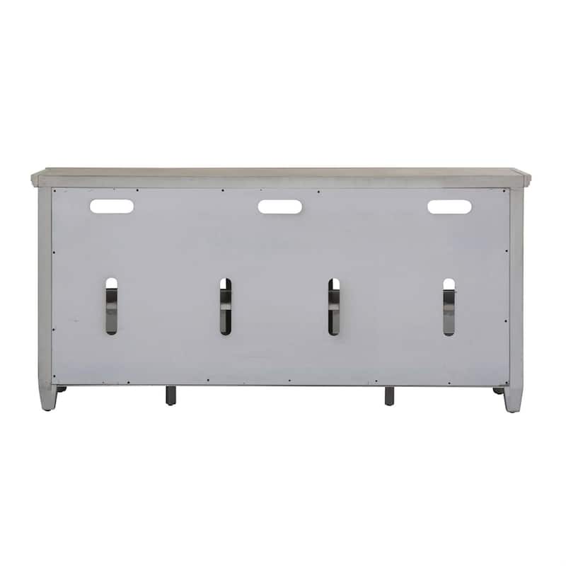 Heartland Antique White Tobacco Entertainment TV Stand