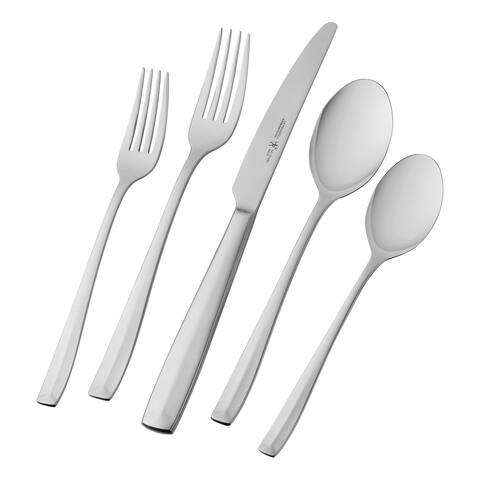 Henckels Lani Flatware Set, 65-Piece, Silver - 65-pc