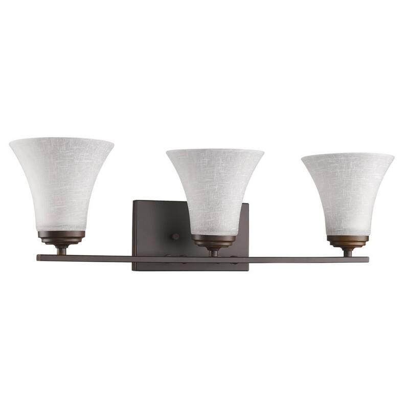Wall Light with Tapered Glass Shade for Bedroom and Living Room
