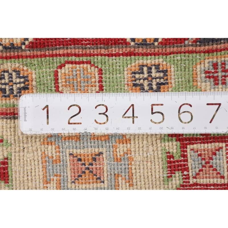 Kazak Oriental Accent Rug Handmade Foyer Wool Carpet - 2'8" x 4'1"