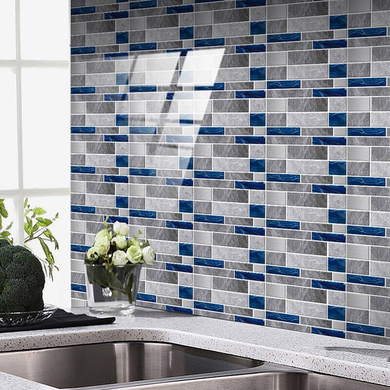 Self-Adhesive Wallpaper Brick Marble Pattern Wall Tile Sticker PVC