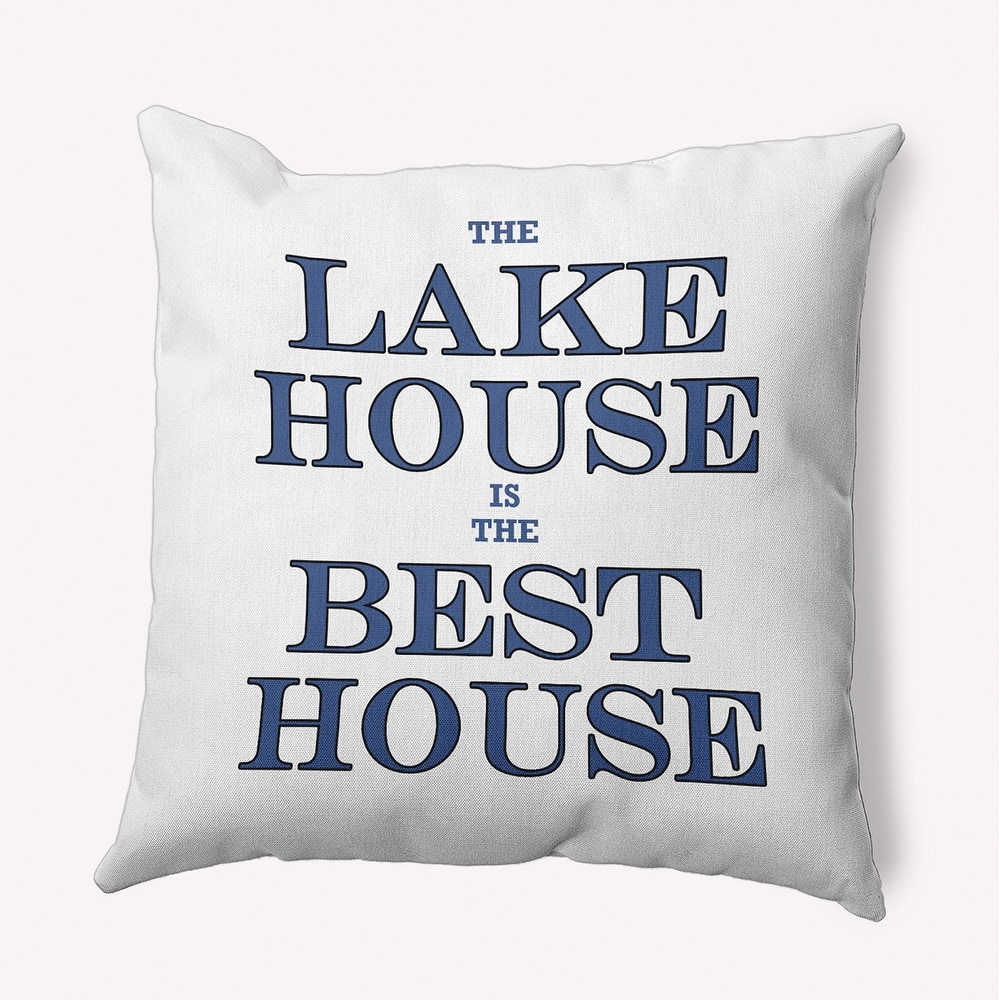 Lake House Best House Polyester Indoor Pillow