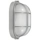 preview thumbnail 2 of 5, Access Lighting Nauticus Dual Mount - Outdoor Wall Sconce Bulkhead - Satin Finish - Frosted Glass Shade - Incandescent